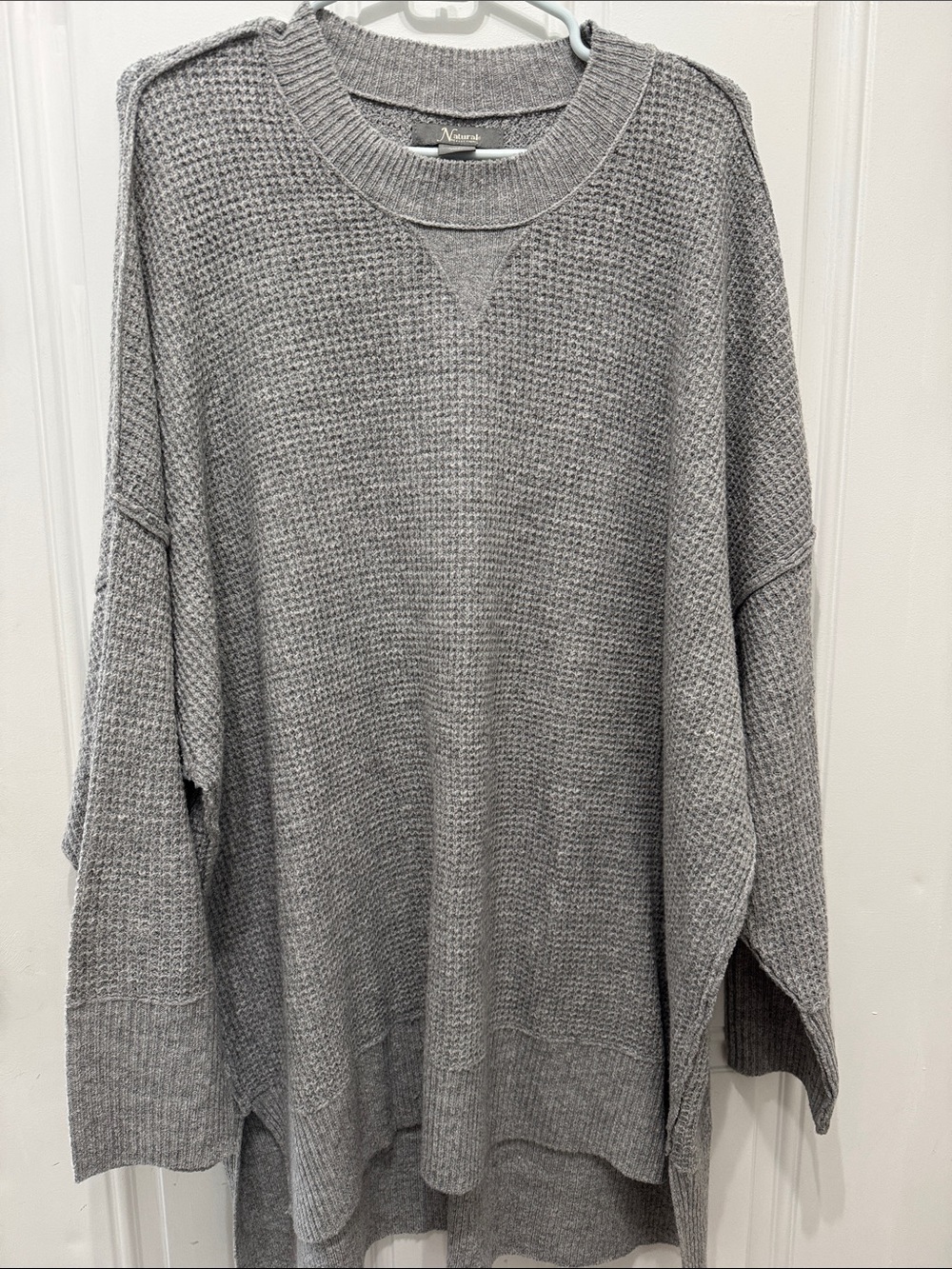 Natural Reflections Women's Grey Top-EUC